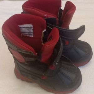 Ll Bean toddler toddlers size 6 insulated snow boots red/navy